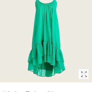 NWT Jcrew Voile clea ruffle dress solids
